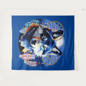 Tenture Esprit animal indigène Wolf (Devant (Horizontal))