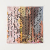 Tenture esprit du cheval poème d'amour par moi KK (Devant (Horizontal))