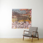 Tenture esprit du cheval poème d'amour par moi KK (En situation)