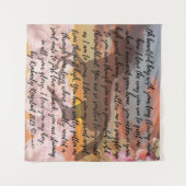 Tenture esprit du poème d'amour du cheval (Devant (Horizontal))