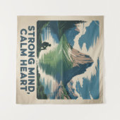 Tenture Esprit Fort, Cœur Calme (Devant (Horizontal))