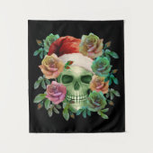 TENTURE ESPRIT VERT PÈRE NOËL ET FLORALE DE NOËL (Devant)