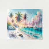 Tenture Esquisse de luxe des Maldives | (Devant (Horizontal))