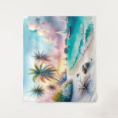 Tenture Esquisse de luxe des Maldives | (Devant)