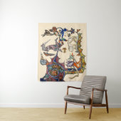 Tenture ESSENCE DE GUERRE BESTIAIRE MÉDIÉVALE vs Chevalier (En situation)