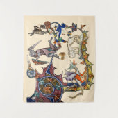 Tenture ESSENCE DE GUERRE BESTIAIRE MÉDIÉVALE vs Chevalier (Devant)