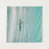 Tenture Estarfish blanche sur sable sous l'eau le matin (Devant (Horizontal))