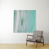 Tenture Estarfish blanche sur sable sous l'eau le matin (En situation (horizontale))