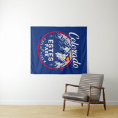 Tenture Estes Park Colorado Mountains Retro Sunset Ski (En situation (horizontale))