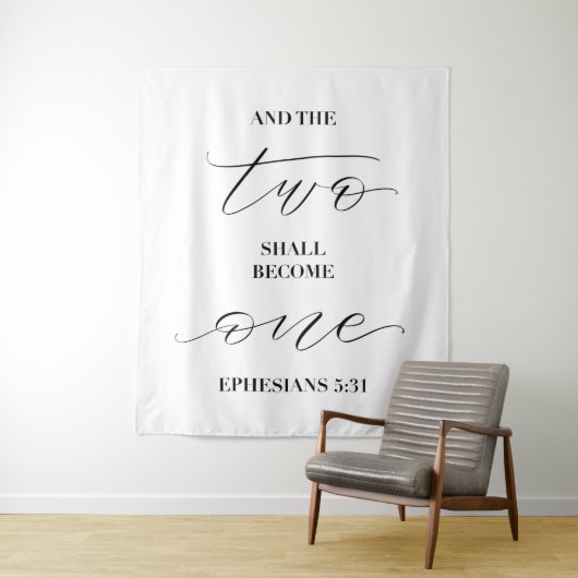 Tenture et les deux deviendront un — mariage (En situation)