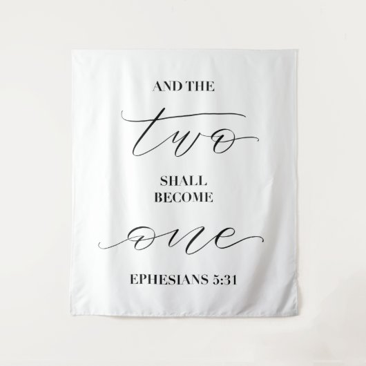Tenture et les deux deviendront une seule chair — mariage (Devant)