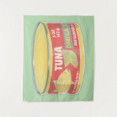 Tenture Étanche de thon en conserve de poisson rétro (Devant)