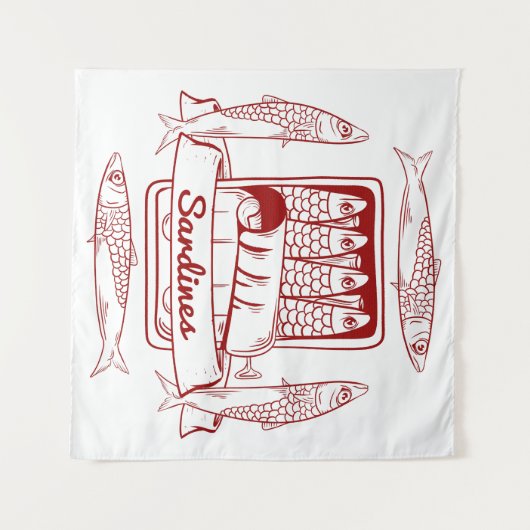 Tenture Étanchéité des sardines (Devant (Horizontal))