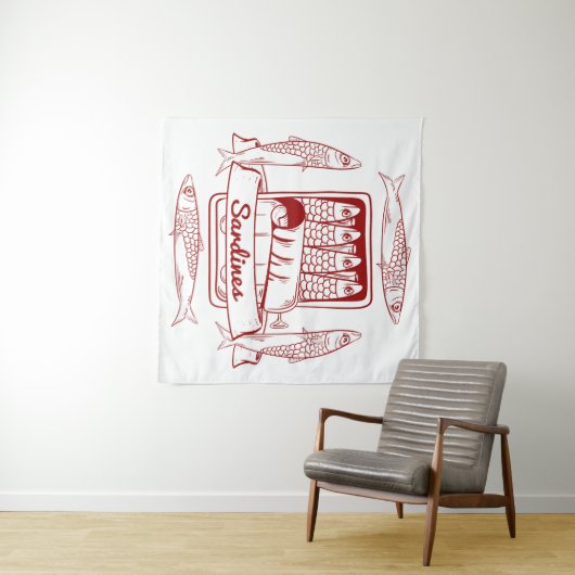 Tenture Étanchéité des sardines (En situation (horizontale))