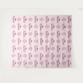 Tenture Étape Bat mitzvah et fond de la photo répétée (Devant (Horizontal))