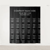 Tenture Étape du logo de l'entreprise Répéter l'événement  (Devant)