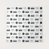 Tenture Étape et répéter les logos personnalisés de l'entr (Devant)