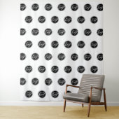 Tenture Étape et répétition du logo personnalisé (En situation)