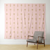 Tenture Étape rose & Répétition Logo Business Event Backdr (En situation (horizontale))