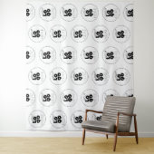 Tenture Étape simple du logo personnalisé et arrière-plan  (En situation)