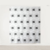 Tenture Étape simple du logo personnalisé et arrière-plan  (Devant)