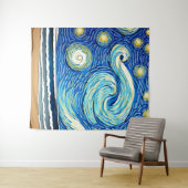 Tenture Etarry Ocean Summer Beach Waves (En situation (horizontale))