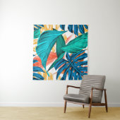 Tenture été tropical feuille exotique (En situation (horizontale))