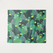 Tenture Été Vert Turquoise Cactus Gold points Design migno (Devant (Horizontal))