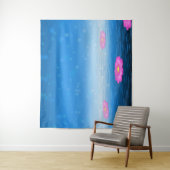 Tenture Ethereal Fantasy Lake with Floating Pink Lotus (En situation)