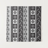 Tenture Ethnic Black White : Motif intemporel (Devant (Horizontal))