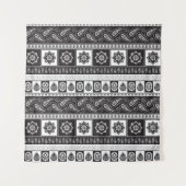 Tenture Ethnic Black White : Motif intemporel (Devant)