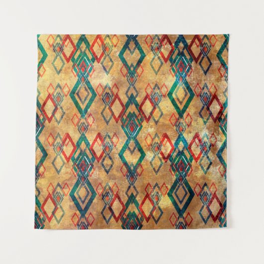 Tenture Ethnic boho grunge old pattern. Tribal art print. (Devant)