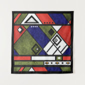 Tenture Ethno africain sans couture traditionnelle motif (Devant (Horizontal))