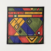 Tenture Ethno africain sans couture traditionnelle motif (Devant)