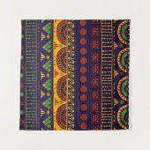 Tenture Ethno Tribal : Conception Motif transparente. (Devant (Horizontal))