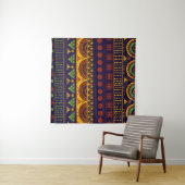 Tenture Ethno Tribal : Conception Motif transparente. (En situation (horizontale))