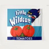 Tenture Étiquette de caisse de tomates Little Wildcat (Devant (Horizontal))