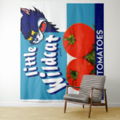 Tenture Étiquette de caisse de tomates Little Wildcat (En situation)