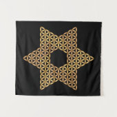 Tenture Étoile Sacrée - Étoile de Vie, 04/3D-Br. (Devant (Horizontal))