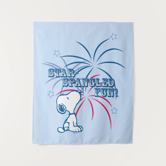 Tenture Étoile Snoopy Fun Spangé (Devant)