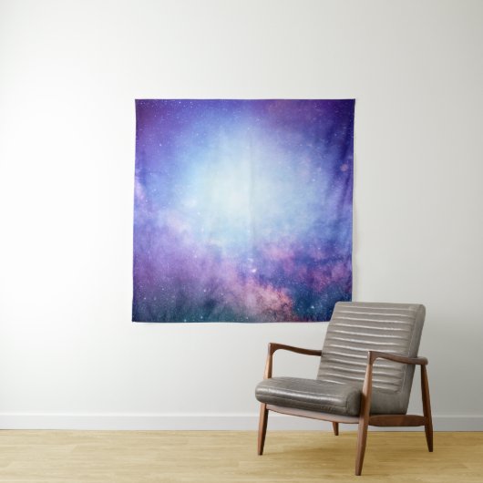 Tenture étoiles de fumée de l'univers Abstrait (En situation)