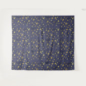 Tenture Etoiles d'or sur Bleu (ou Vert ou Rouge) (Devant (Horizontal))