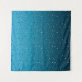 Tenture étoiles d'or sur le bleu. (Devant (Horizontal))