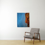 Tenture Étoiles et roche rouge (En situation)