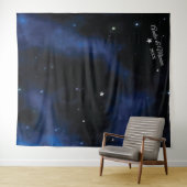 Tenture Étoiles scintillantes la nuit suspendues (En situation (horizontale))