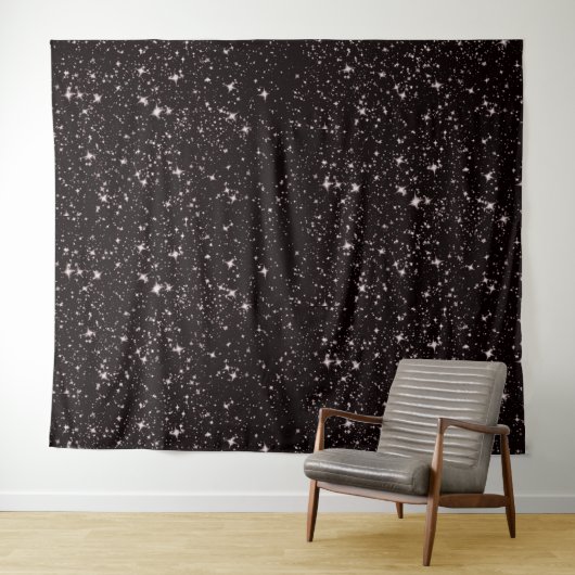 Tenture étoiles spatiales profondes (En situation (horizontale))