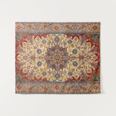 Tenture Étoiles symétriques bleues de Perse centrale  (Devant (Horizontal))