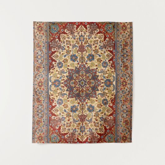 Tenture Étoiles symétriques bleues de Perse centrale  (Devant)