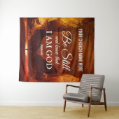 Tenture ÊTRE ENCORE ET CONNAISSEZ Psaume 46:10 Église Mur (En situation (horizontale))