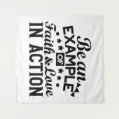 Tenture Être un exemple de foi et d'amour en action (Devant (Horizontal))